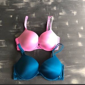 Two Victoria Secret bras